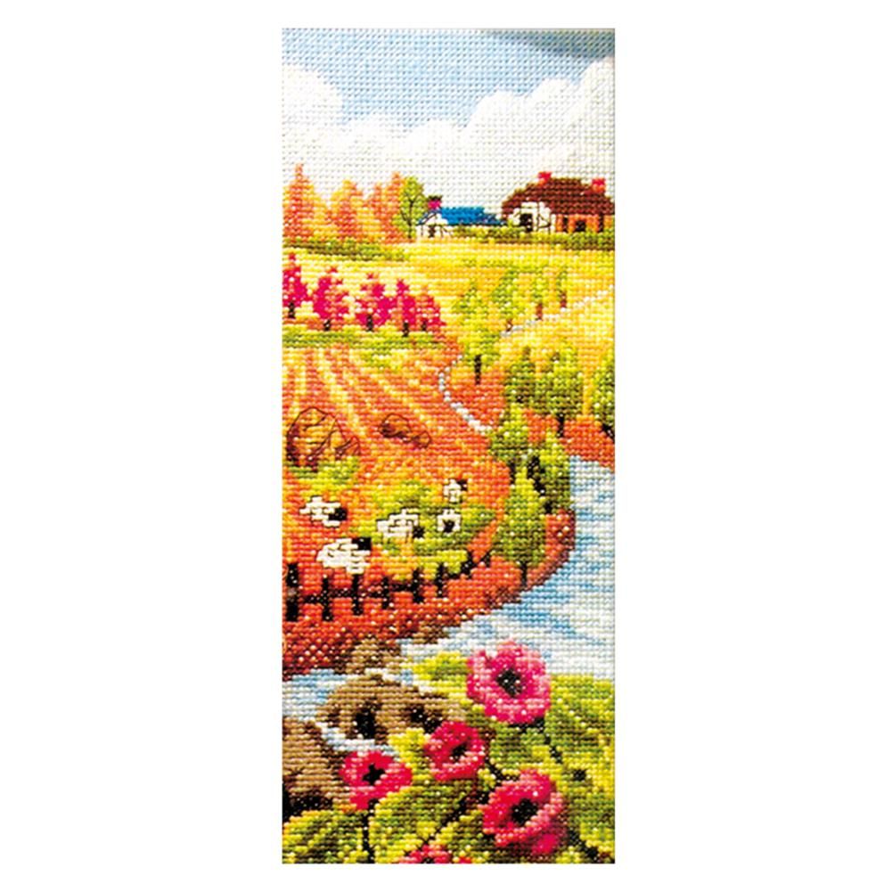 DIY Landscape Cross Stitch 11CT Stamped Needlework  Autumn Blessing 1027