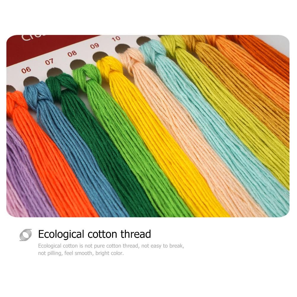 Ecological Cotton Thread DIY Printed Cross Stitch Kit Needlework Art (H583)