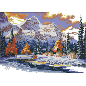 DIY Needlework Scenery Series Cross Stitch Kit 14CT2 Embroidery Set (FA011)