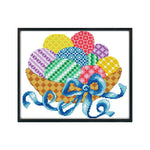 14CT Stamp Cross Stitch Kit DIY Easter Ecological Cotton Needlework  KB013