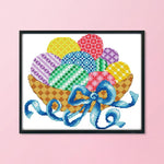 14CT Stamp Cross Stitch Kit DIY Easter Ecological Cotton Needlework  KB013