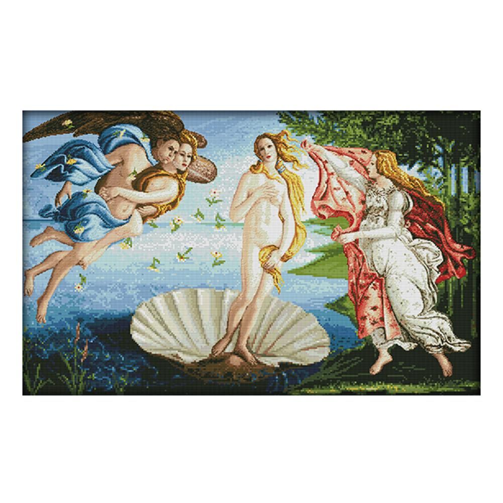 The birth of Venus DIY Print Needlework 14CT Stamp Cross Stitch Kit  R237