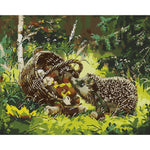 Animal DIY Cotton Thread Cross Stitch Kits 14CT2 Canvas Needlework (DA470)