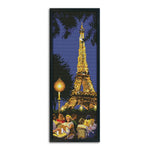 Cross Stitch Kit 14CT Stamped Cotton Thread Embroidery  F214  Eiffel Tower