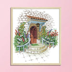 Cross Stitch Embroidery Kits DIY 14CT Stamped Handwork  F438 Flower Yard