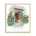 Cross Stitch Embroidery Kits DIY 14CT Stamped Handwork  F438 Flower Yard