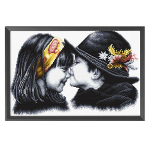 11CT Stamped Cartoon Cross Stitch Canvas DIY Embroidery Needlework  868