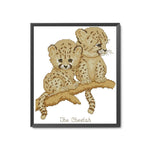 DIY Bedroom Cheetah Needlework Kit 14CT Stamp Canvas Cross Stitch  D534