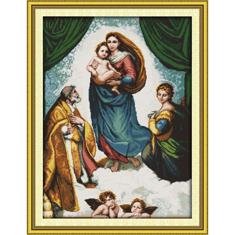 14CT Stamped Cotton Cross Stitch Kits DIY Goddess Embroidery  R317/1