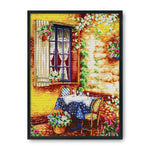 Canvas DIY Artwork 14CT Stamped Kit Cross Stitch  F195 Summer Afternoon 1