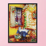 Canvas DIY Artwork 14CT Stamped Kit Cross Stitch  F195 Summer Afternoon 1