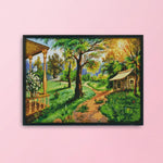 DIY Cross Stitch Embroidery 14CT Stamped Needlework  F567 Idyllic Scenery