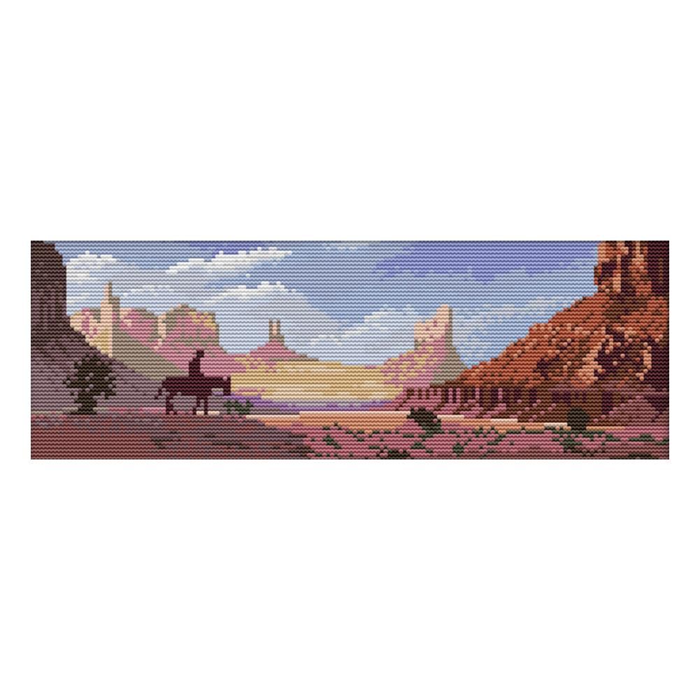 The Grand Canyon 14CT Stamp Cross Stitch Cotton Canvas Needlework  F598