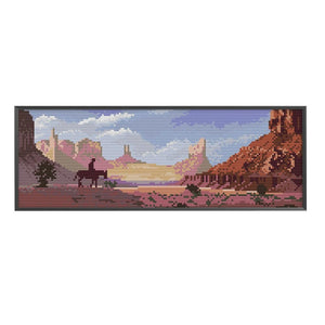 The Grand Canyon 14CT Stamp Cross Stitch Cotton Canvas Needlework  F598