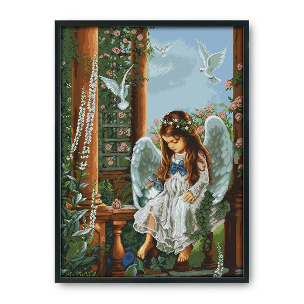 Angel of Love 14CT Stamped Cross Stitch Kits Needlework Embroidery  R532