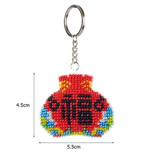 Bead Embroidery Keychain - Lucky Bag