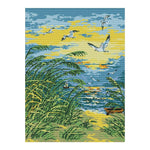 14CT Stamped DIY Cross Stitch Kits Needlework Gift  F733 Seaside Sunset