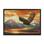 Stamped Cross Stitch Kit Eagle 14CT Embroidery DIY Set  Flying Eagle D427