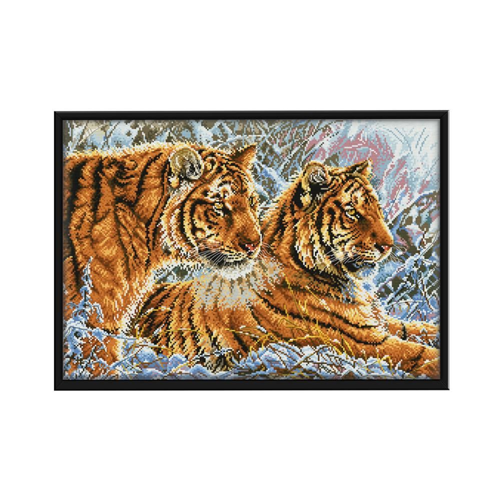 Animals Cotton Thread Cross Stitch Printed DIY Embroidery 11CT Stamp  1057