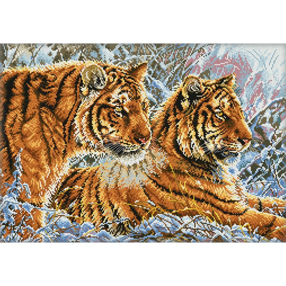 Animals Cotton Thread Cross Stitch Printed DIY Embroidery 11CT Stamp  1057