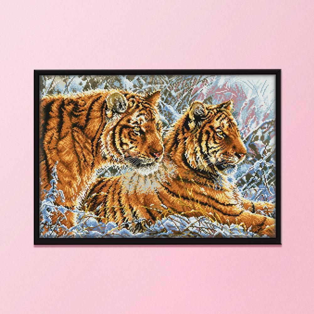 Animals Cotton Thread Cross Stitch Printed DIY Embroidery 11CT Stamp  1057