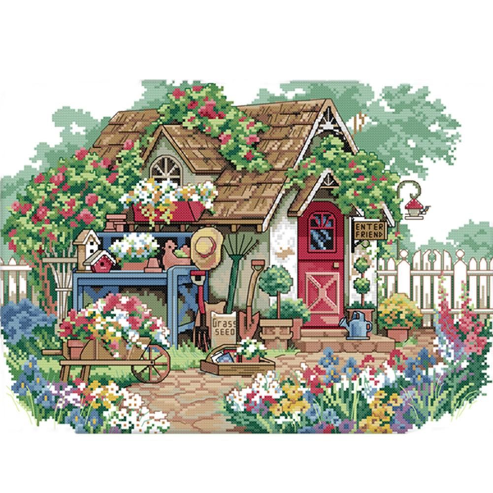 Scenery Cross Stitch Kit Ecological Cotton Thread Embroidery Picture (F671)