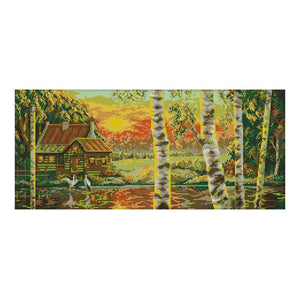 Golden Sunshine 14CT2 Cross Stitch Ecological Cotton DIY Painting (F653)