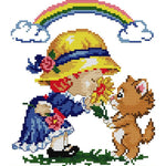 14CT Thread Cross Stitch DIY Happiness Embroidery Needlework Kit (KB113)