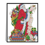 Santa Claus  13  14CT Stamped Canvas Cross Stitch Kit DIY Embroidery  4