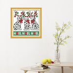 Christmas Animal Ecological Cotton Thread Picture Cross Stitch Kits (D488)