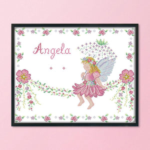 Angel Birth 14CT Stamped Cross Stitch Kit DIY Embroidery Handicrafts  C243