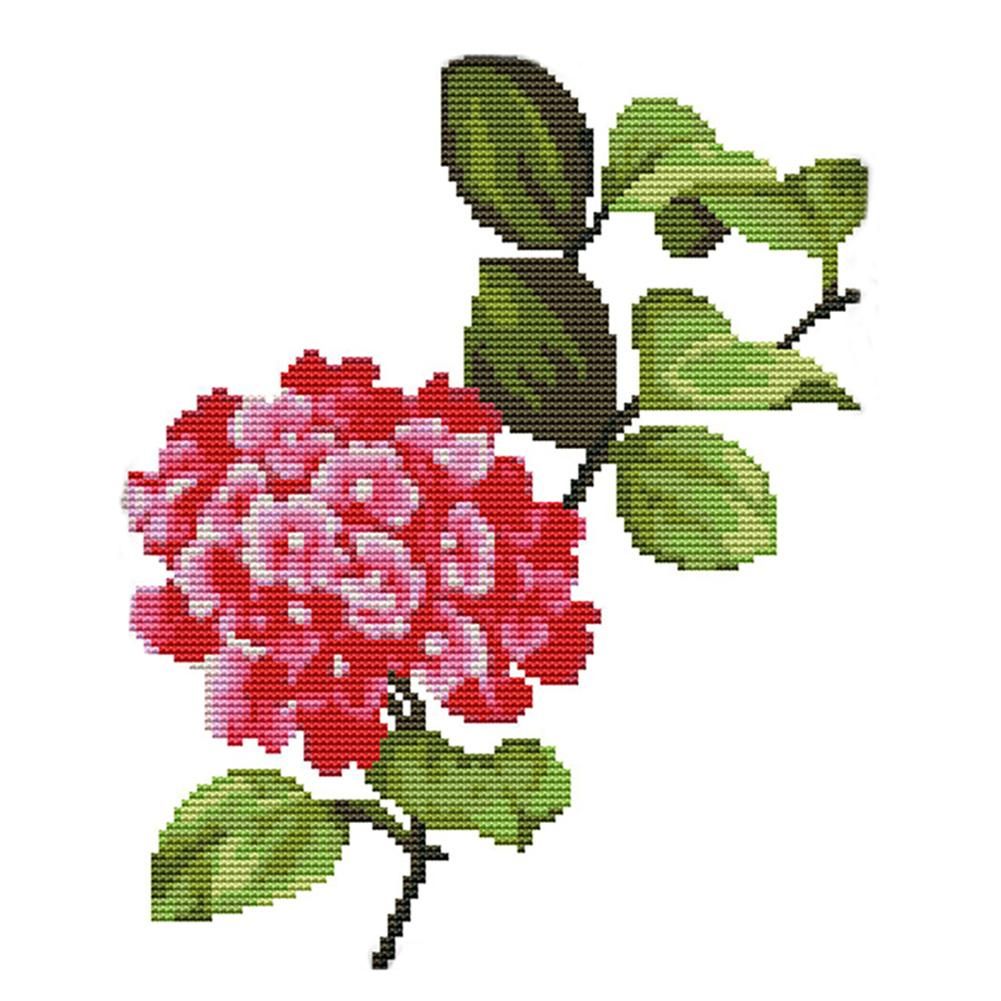 Flowers Cross Stitch 14CT2 DMC Ecological Cotton Thread Embroidery (H595)