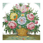 Flower Series Ecological 14CT2 Cotton Cross Stitch DIY Embroidery (H618)