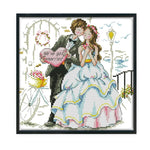 Wedding 14CT Stamped Cross Stitch Kit Needlework Embroidery  K670 Happy