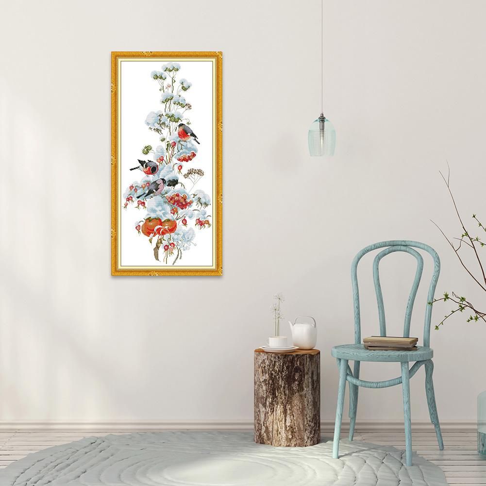 Flowers Series Cross Stitch Kit 14CT2 Printing Needlework Embroidery (H825)