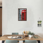 J454 Telephone Booth Cross Stitch Kits DIY Embroidery Needlework Home Decor