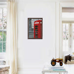 J454 Telephone Booth Cross Stitch Kits DIY Embroidery Needlework Home Decor