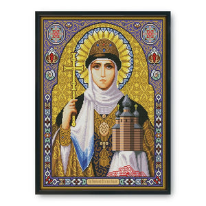 14CT Stamped Cross Stitch Kits DIY Religion Embroidery 48 X 41cm  R417