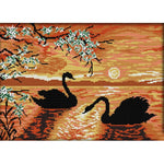 Swan Lake Canvas Painting Handmade DIY Cross Stitch Needlework Set (D607)