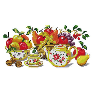 Cross Stitch Kits Printed Embroidery Set DIY Needlework  J424 Fruit