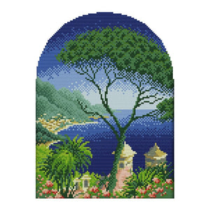 Landscape Cross Stitch 14CT2 Ecological Cotton Thread Needlework (F663)