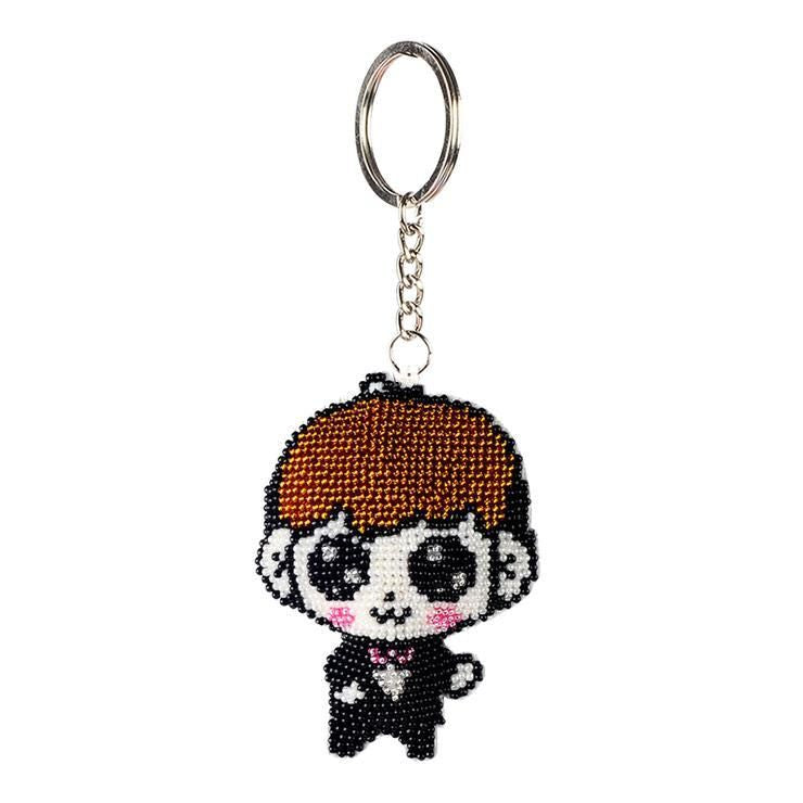 Bead Embroidery Keychain - Boy