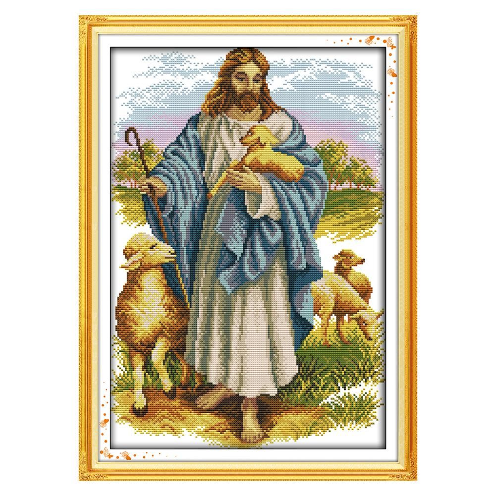 (46*34cm)14ct Stamped Cross Stitch - Jesus Christ