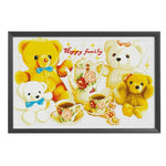 11CT Stamped Cross Stitch Kits DIY Happy Family Needlework Decor  0695