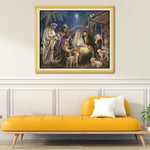 (95*80cm)14ct Stamped Cross Stitch - Birth of Jesus