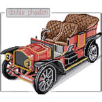 Vehicle Embroidery Threads Set Printed Cross Stitch DIY Needlework (J129)