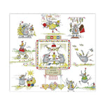 Cartoon 14CT Stamped Cross Stitch Kits Needlework Embroidery  2 Marriage