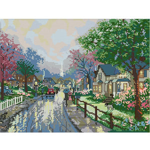 DIY Needlework Scenery Series Cross Stitch Kit 14CT2 Embroidery Set (FA010)