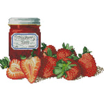 J447 Strawberry Jam Cross Stitch Kits DIY Embroidery Needlework Home Decor