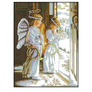 Comfort Angel 14CT Stamped Cross Stitch Kits Needlework Embroidery  R940